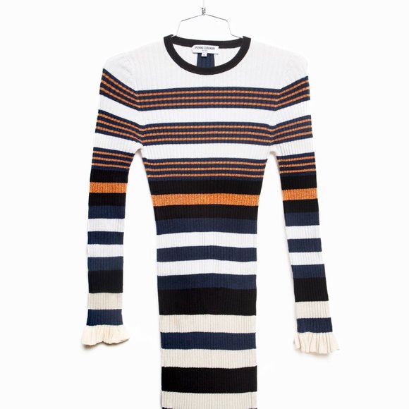 Opening Ceremony Multicolored Striped Knit Bodycon Midi Dress - Size XS - Picture 6 of 13